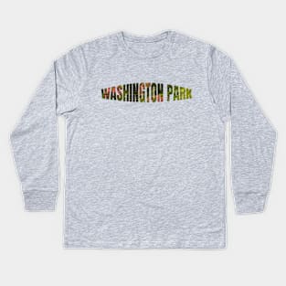 Washington Park Amazing Colorful Design Cool Gift For Nature Lovers Kids Long Sleeve T-Shirt